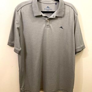 Tommy Bahama Gray Short Sleeve Polo XL/TG